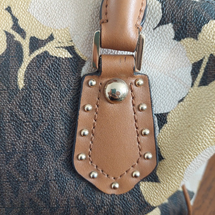 Michael Kors Brown Aria Satchel Bag | Pre Loved |