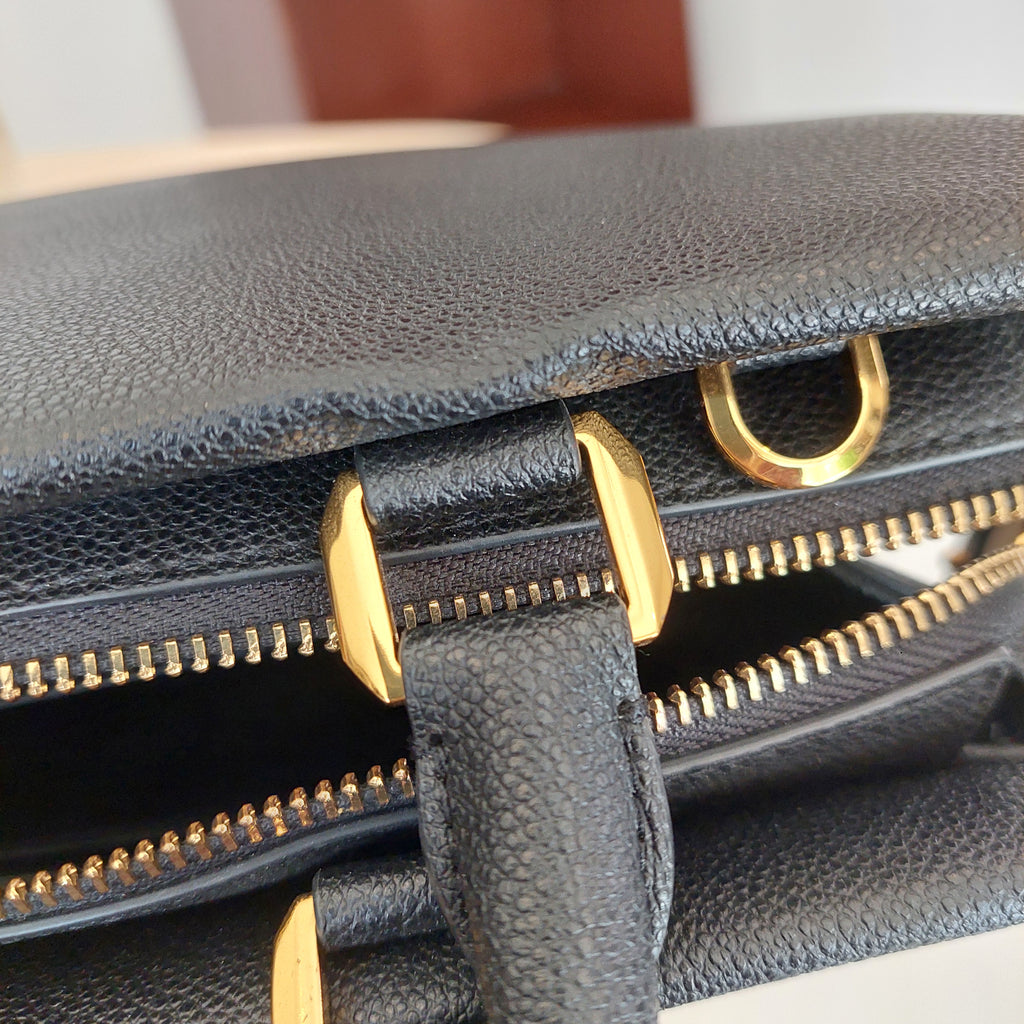 Charles & Keith Black Mirabelle Structured Top Handle Bag | Gently Used |