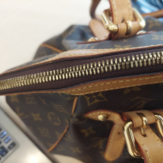 Louis Vuitton Brown Leather Monogram 'Tivoli GM' Bag | Pre Loved |