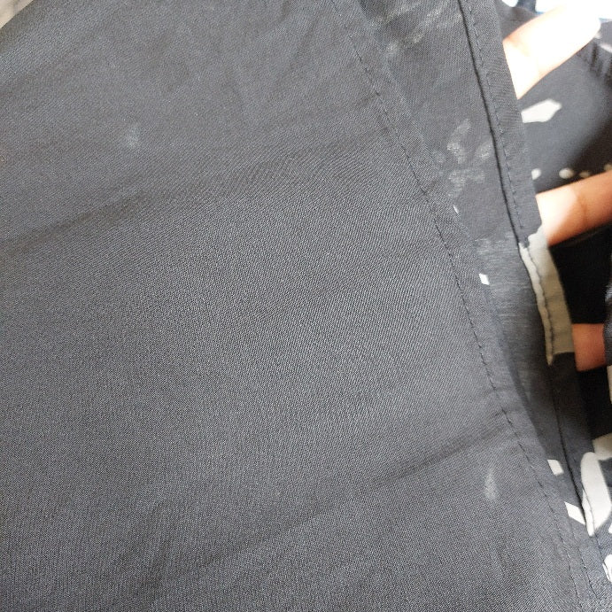 Mango Black & Grey Printed Midi Skirt | Gently Used |