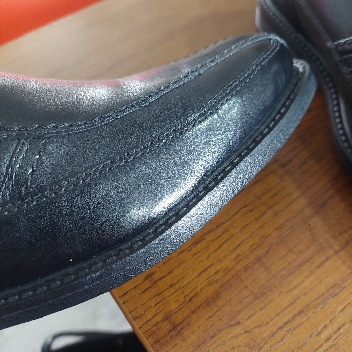 Rock Leader Men's Black 2 Bike Toe Slip On Shoes | Like New |