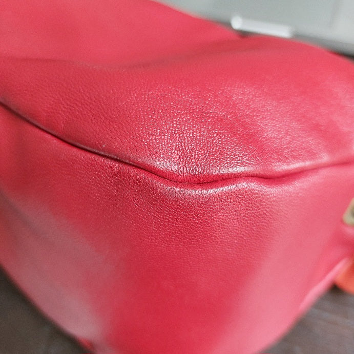 Guess Luxe Red Leatherette Bonbon Mini Crossbody Bag | Pre Loved |