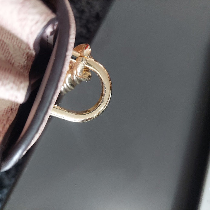 Michael Kors Ballet Pink Leatherette & Canvas Monogram Lita Crossbody Bag | Gently Used |