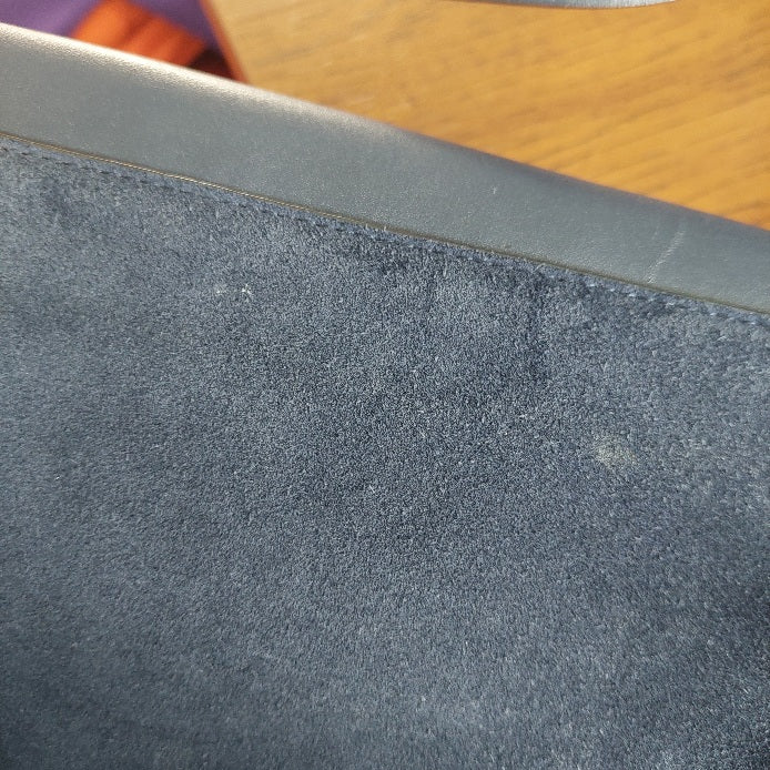 Tory Burch Royal Navy Leather & Suede Farrah Shoulder Bag | Gently Used |