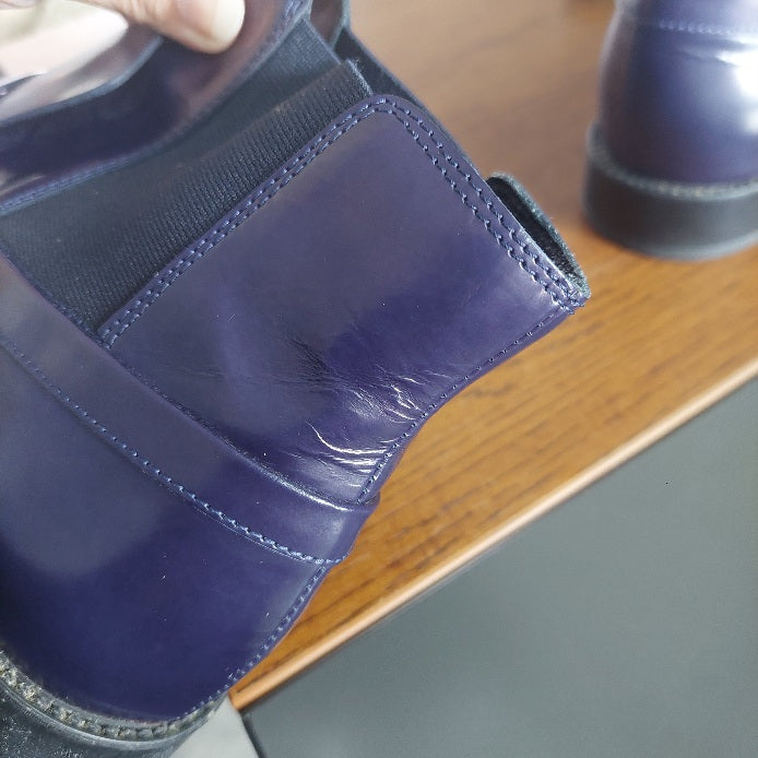 Tod's Navy Blue Leather Chelsea Boots | Pre Loved |