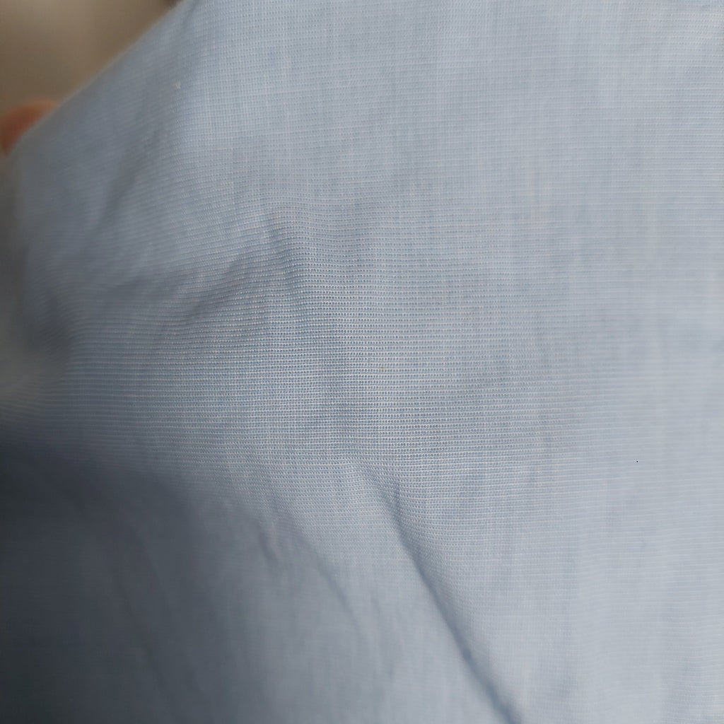 Zara Blue Collared Striped Detail Shirt | Gently Used |