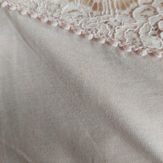 H&M Light Pink Sleeveless Lace Detail Top | Gently Used |