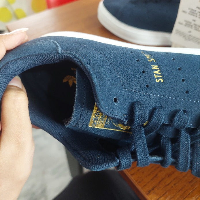 Adidas Men's Blue Suede Stan Smith VULC Sneakers | Brand New |