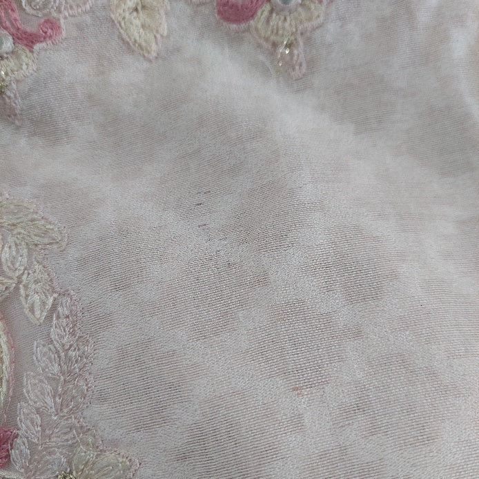 Threads & Motifs Light Pink Mirror Embroidered Outfit (3 Pieces) | Gently Used |