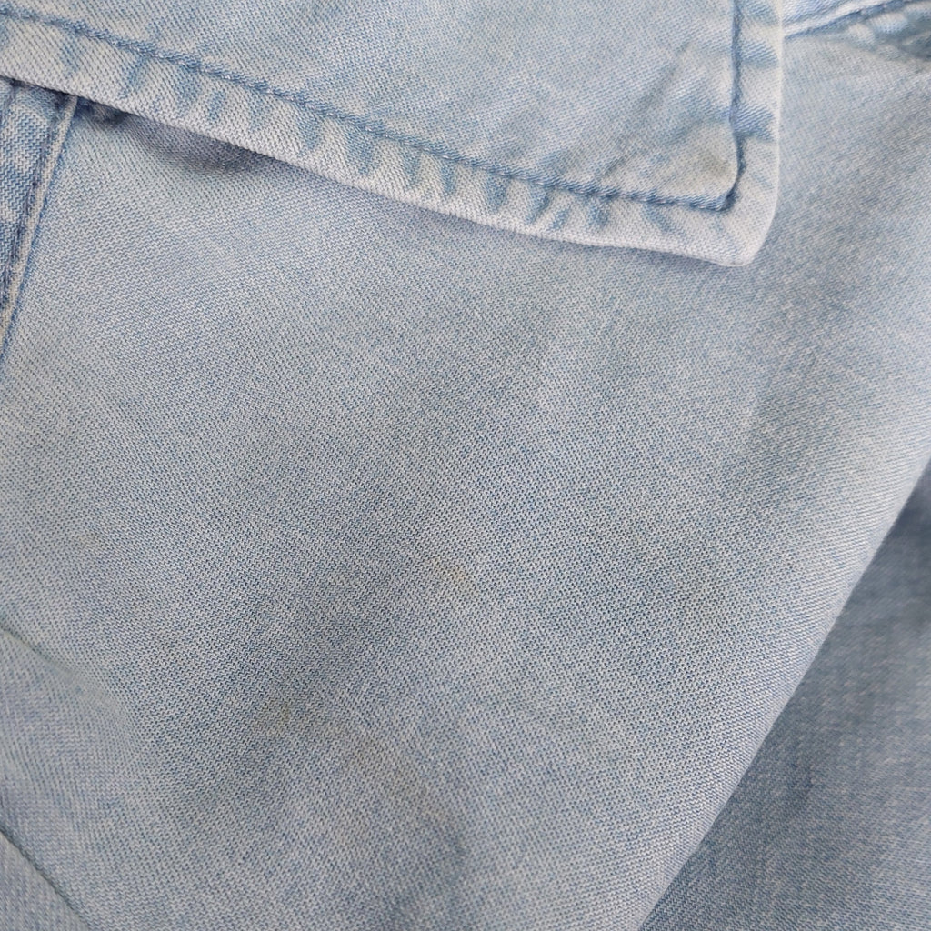 Zara Blue Denim Button Down Shirt | Pre Loved |