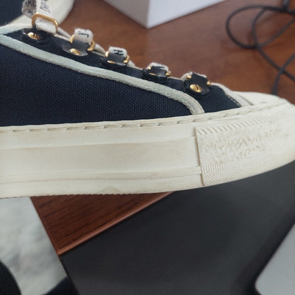 Christian Dior Walk'n'Dior Black & White Canvas Sneakers | Pre Loved |