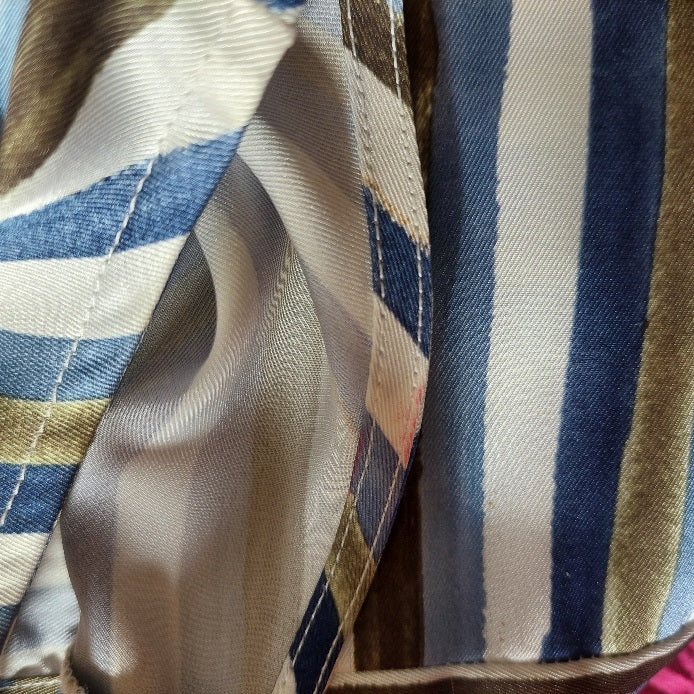 Zara Multi-Colour Striped Satin Blouse | Gently Used |