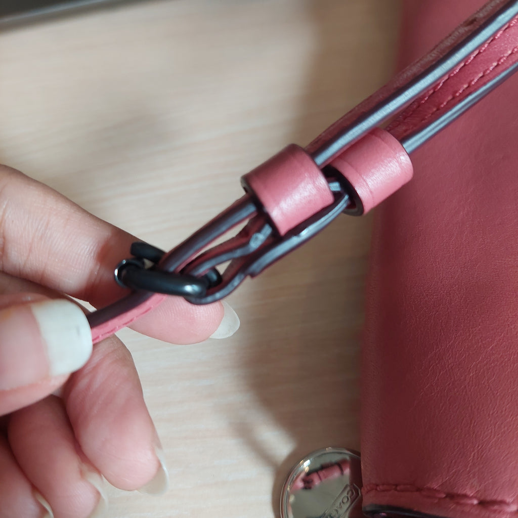 Coach Barbie Pink Dinky Leather Crossbody Bag | Pre Loved |