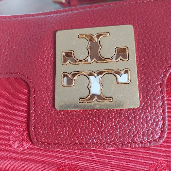 Tory Burch Red Leather Britten Crossbody Bag | Brand New |