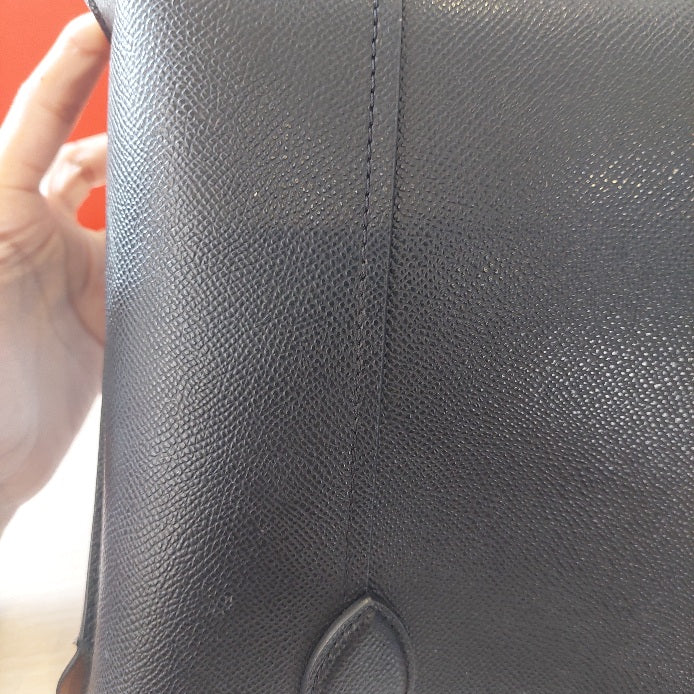 Furla Vittoria Nero Black Leather Medium Tote Bag | Pre Loved |