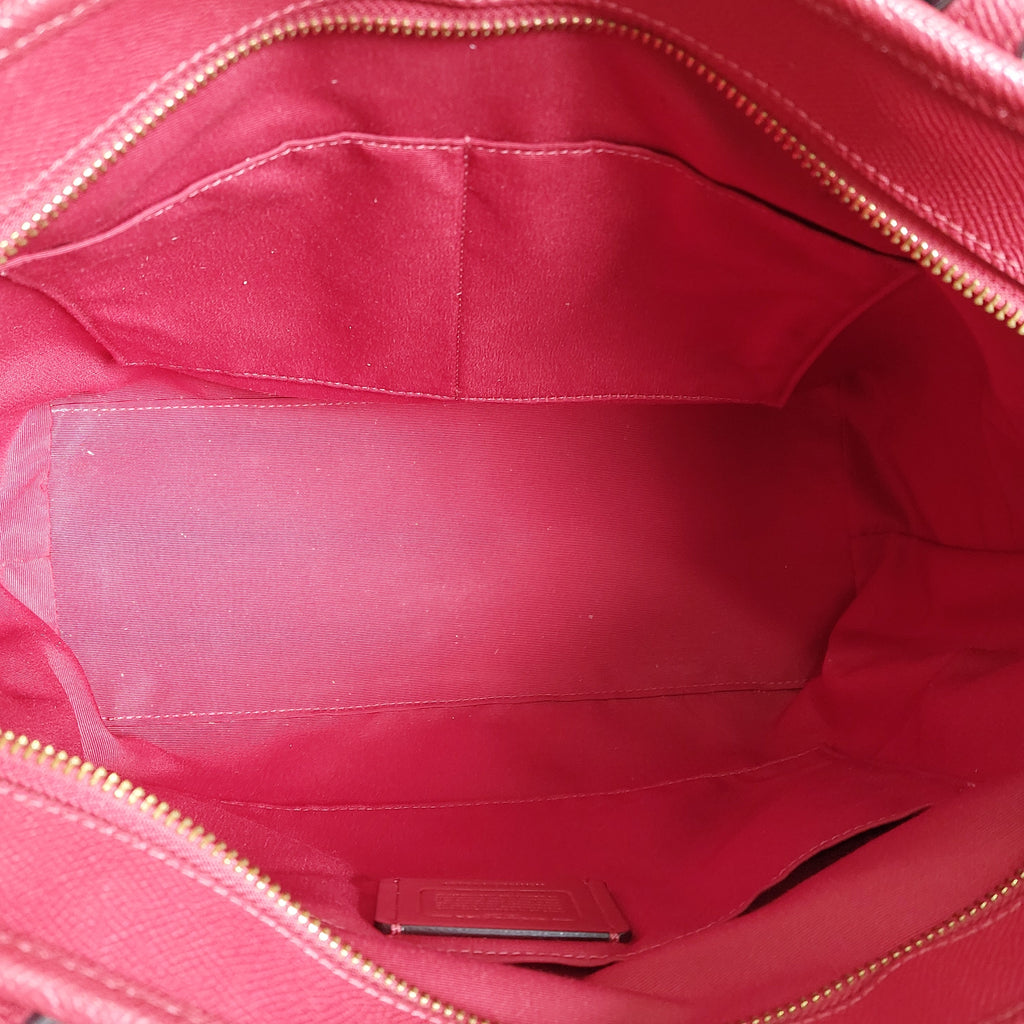 Coach Red Leather City Zip Tote Bag | Gently Used |