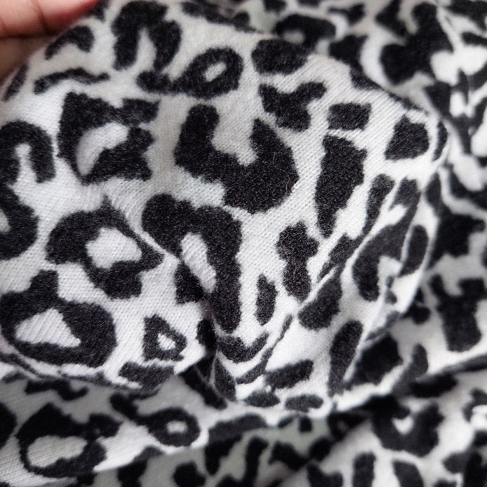 George Black & White Cheetah Print Knee Length Dress | Pre Loved |