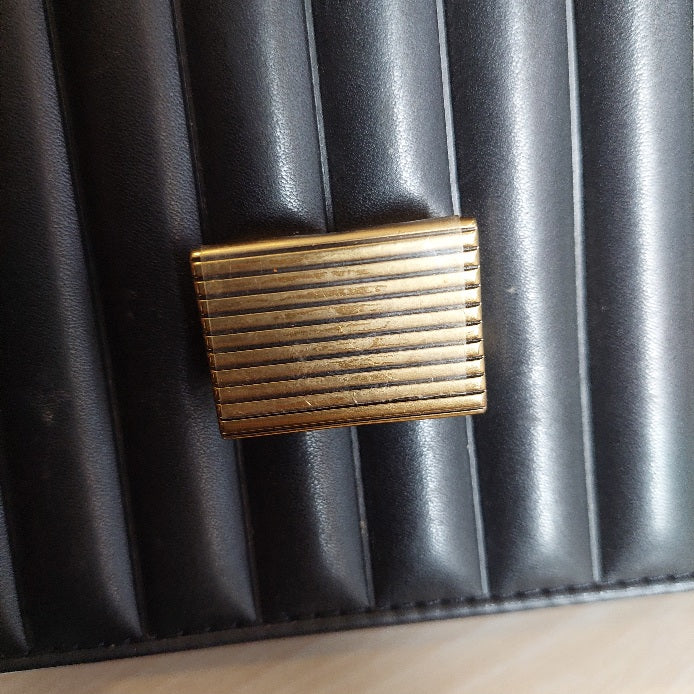 Charles & Keith Black Panelled Handle Bag | Pre Loved |