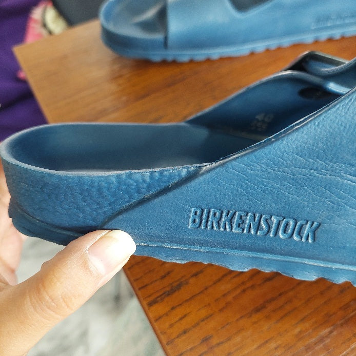 Birkenstock Blue Arizona Essential Sandals | Pre Loved |