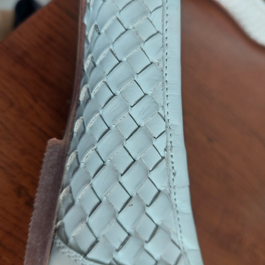 Dune White Leather Hartleys Ballet Flats | Pre Loved |