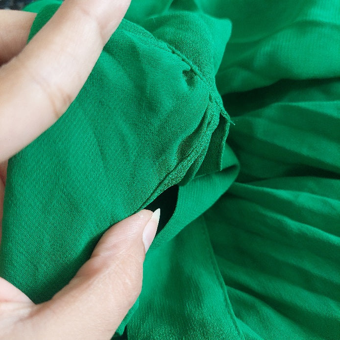 Zara Green Frill Long Dress | Gently Used |