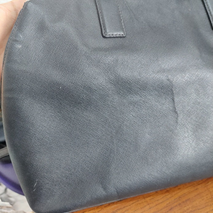 Tory Burch Black Dome Leather Satchel Bag | Pre Loved |