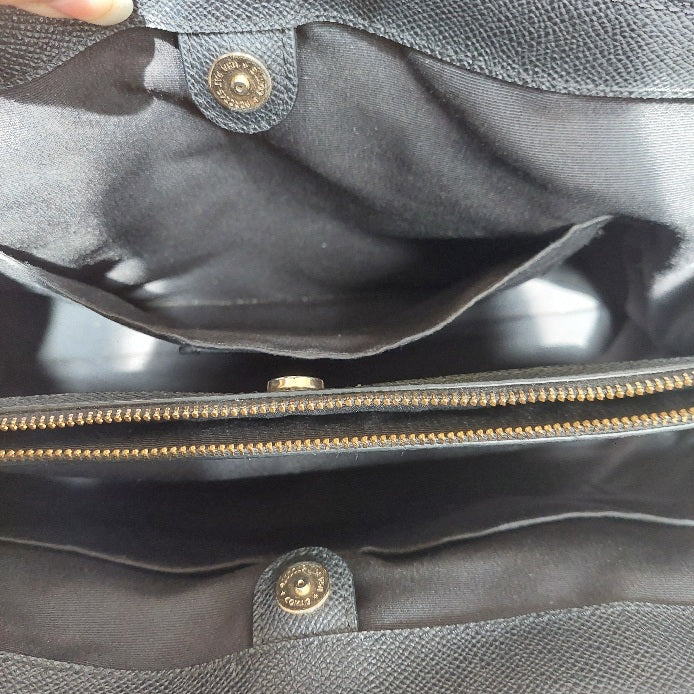 Coach Brown & Black Signature Coated Canvas 'Casey' Tote Bag | Pre Loved |