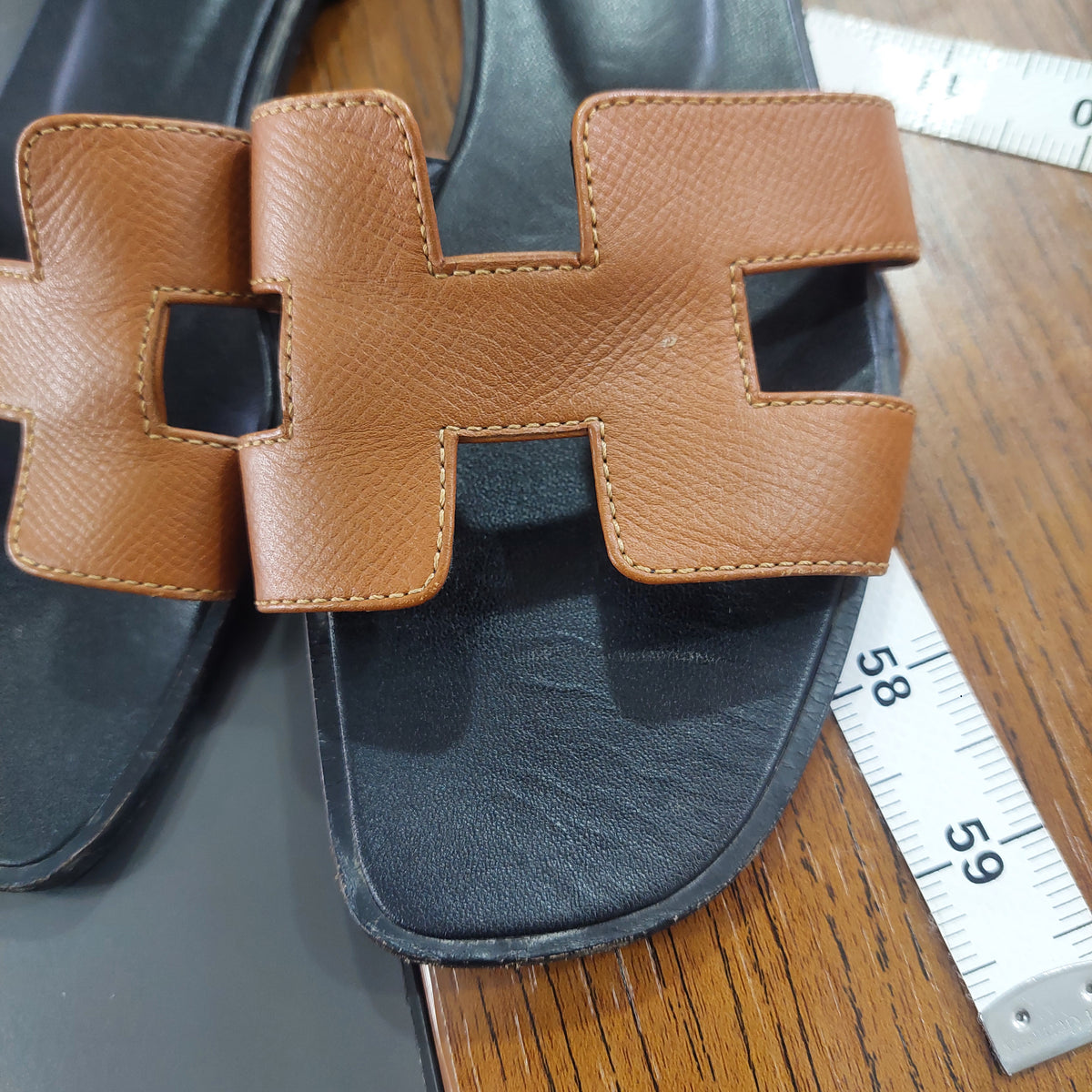 Hermès Tan Oran Sandals | Pre Loved |
