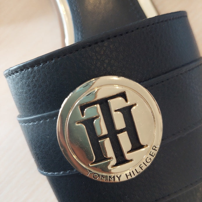 Tommy Hilfiger Black Logo Flats | Pre Loved |