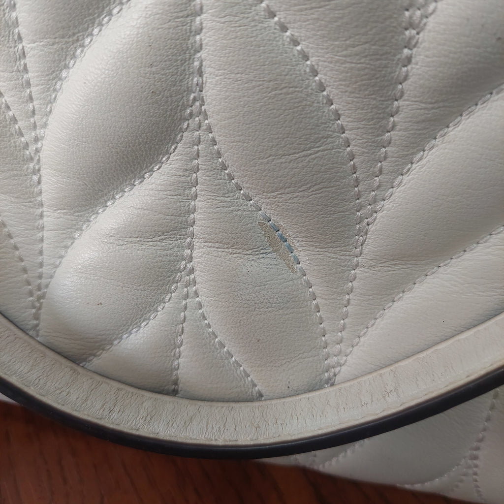 Kate Spade White Meena Leather Briar Lane Quilted Shoulder Bag | Pre Loved |