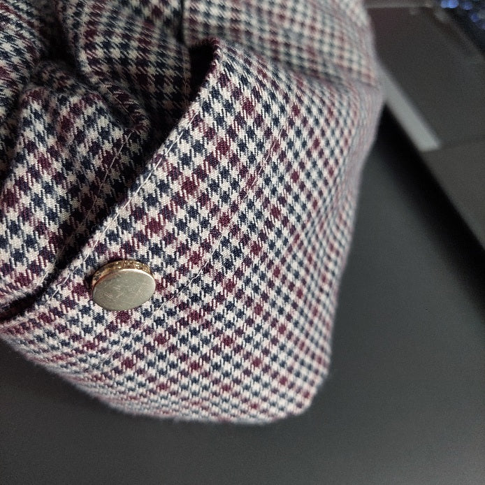 Next Black & Maroon Check Print Puffer Jacket | Gently Used |