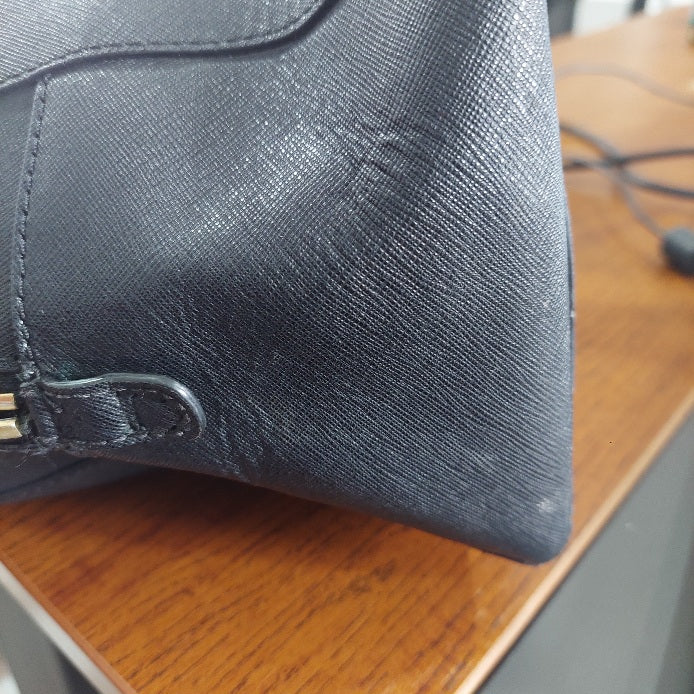 Michael Kors Black Saffiano Leather Large Satchel Bag | Pre Loved |