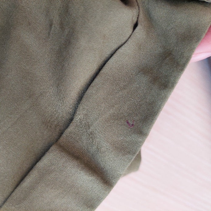Tommy Hilfiger Army Green Button Down Shirt | Pre Loved |