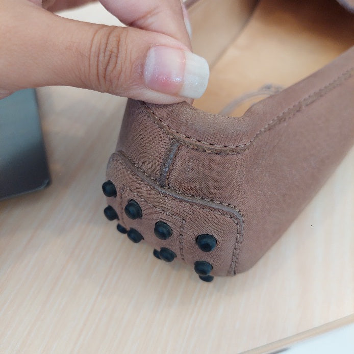 Tod's Beige Suede Loafers | Pre Loved |