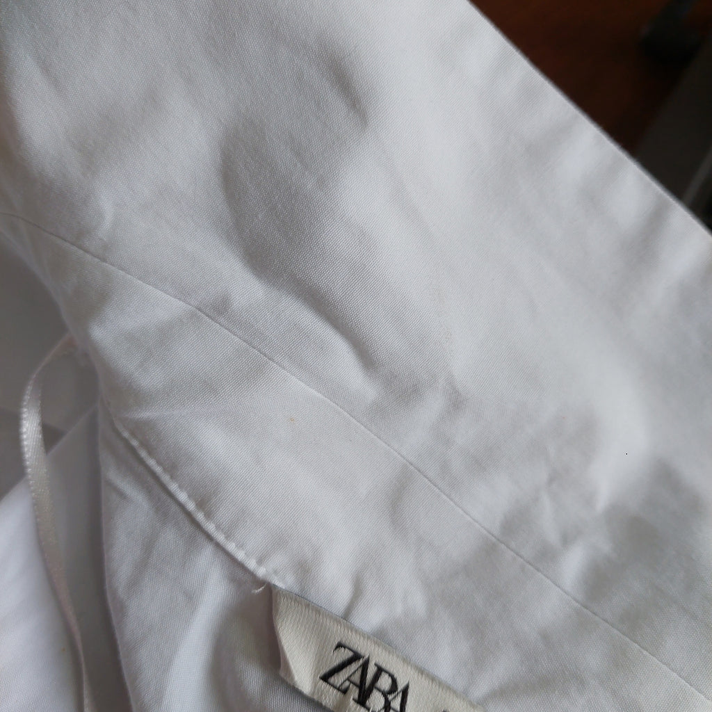 Zara White Wrap Top | Gently Used |