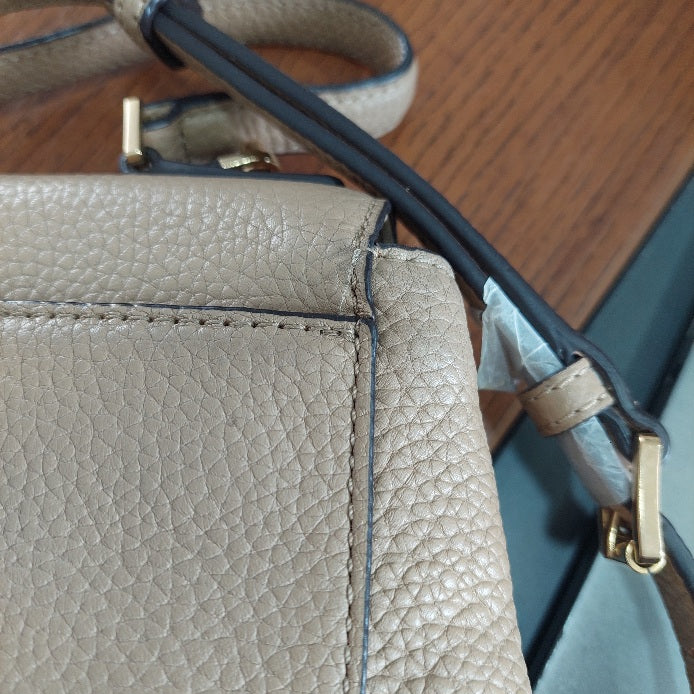 Michael Kors Beige Callie Leather Crossbody Bag | Pre Loved |