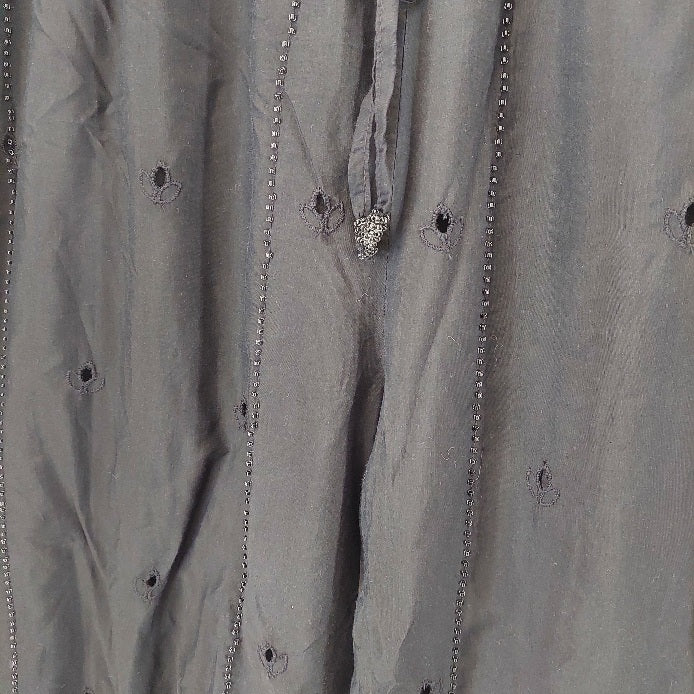 Zara Black stone & Cutwork Loose Pants | Brand New |