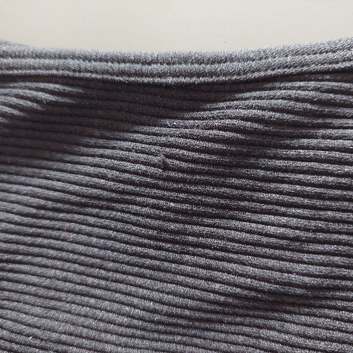 ZARA Black Ribbed Sleeveless Rhinestone Fringe Crop Top | Gently Used |