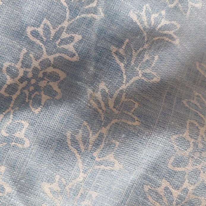 Blocked Textiles Light Blue Block Printed Short Kurta | Gently Used |