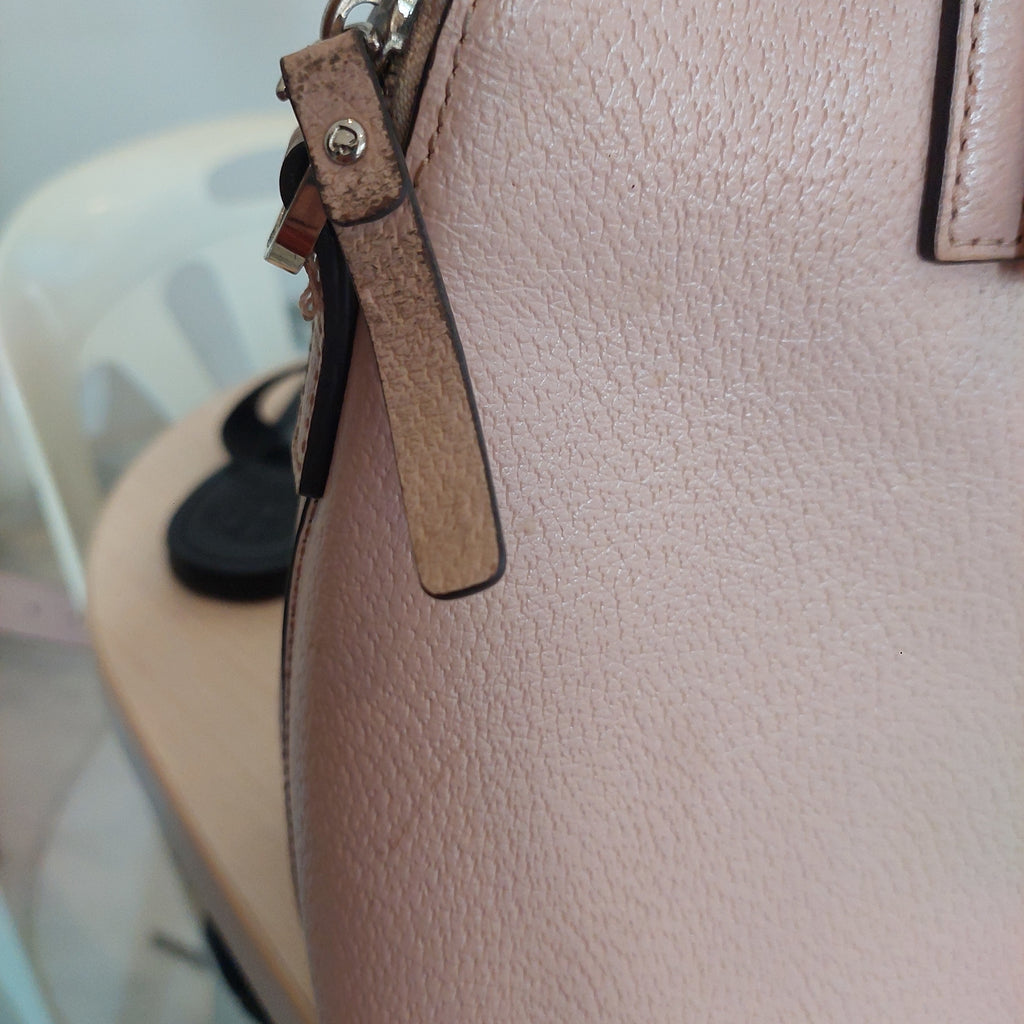 Kate Spade Rosy Pink Matthews Street Maise Leather Satchel Bag | Pre Loved |
