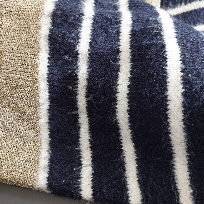 Marks & Spencer Navy & Cream Striped Sweater | Pre Loved |