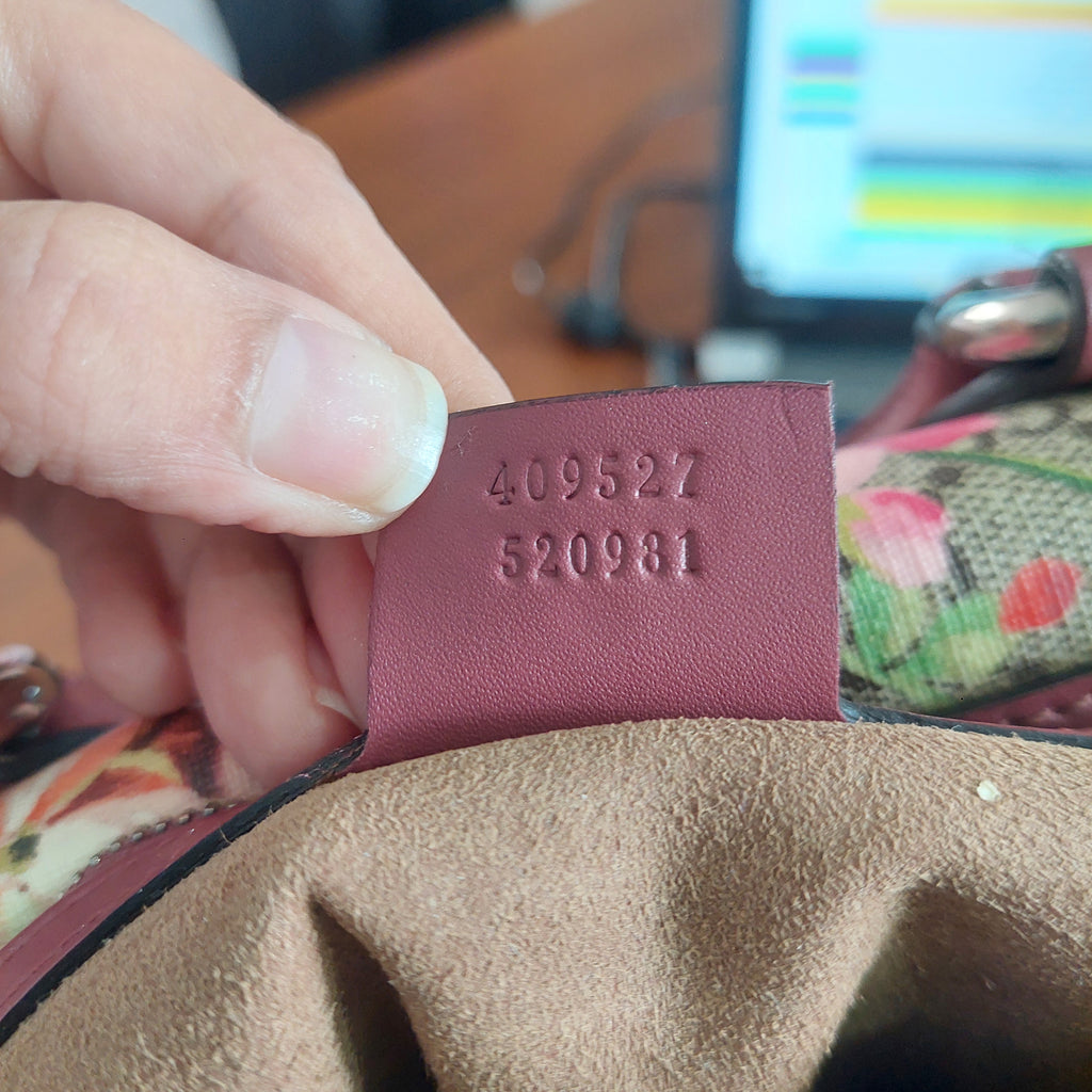 Gucci Pink/Beige GG Supreme Canvas Medium Blooms Boston Bag | Gently Used |