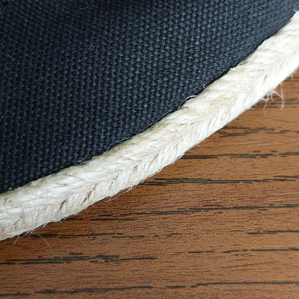 TOMS Black Stripe Classic Slip On Canvas Espadrilles | Brand New |