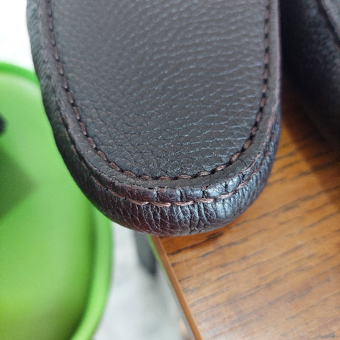 Fendi Men's Brown Leather Driver Loafers | Brand New |