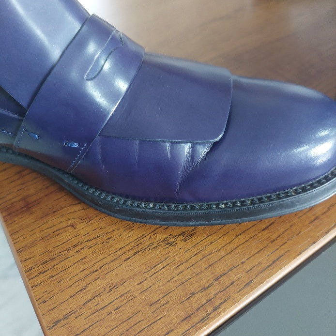 Tod's Navy Blue Leather Chelsea Boots | Pre Loved |