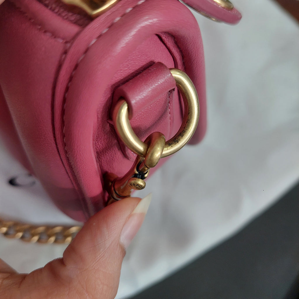 Coach Pink Quilted Leather Swinger 20 Shoulder Bag | Gently Used |