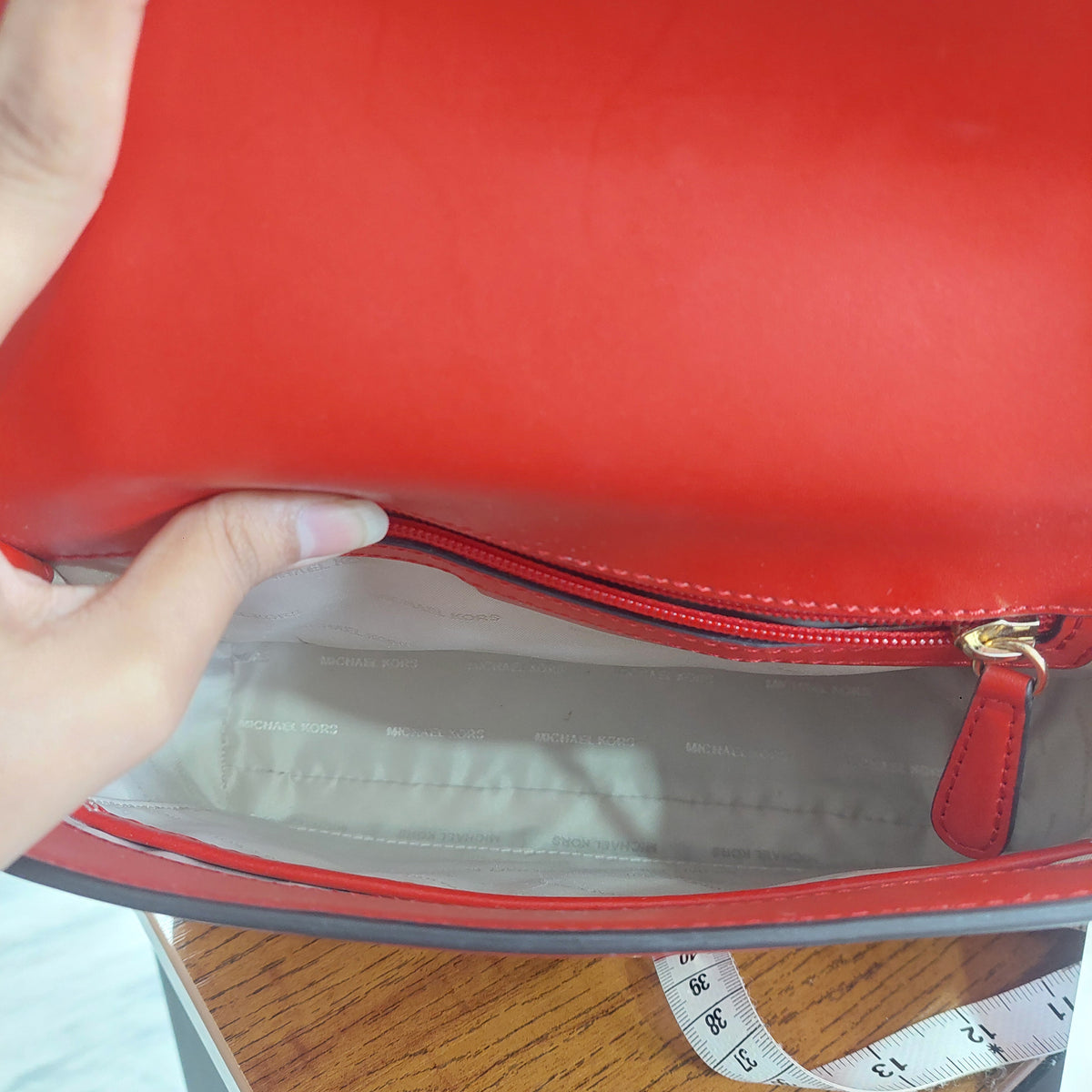 Michael Kors Red Sloan Top Handle Bag | Pre Loved |