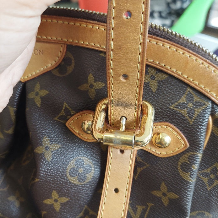 Louis Vuitton Brown Leather Monogram 'Tivoli GM' Bag | Pre Loved |
