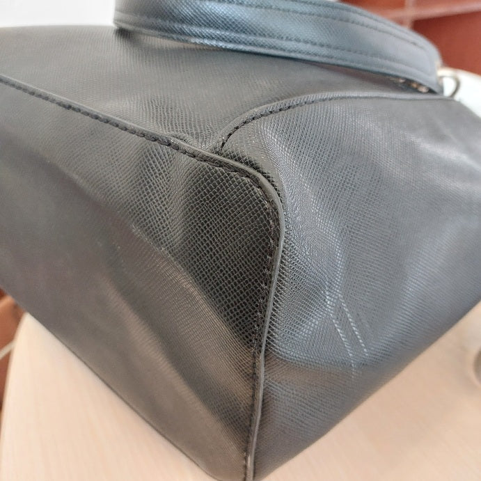 Guess Black Kamryn Leatherette Tote Bag | Pre Loved |
