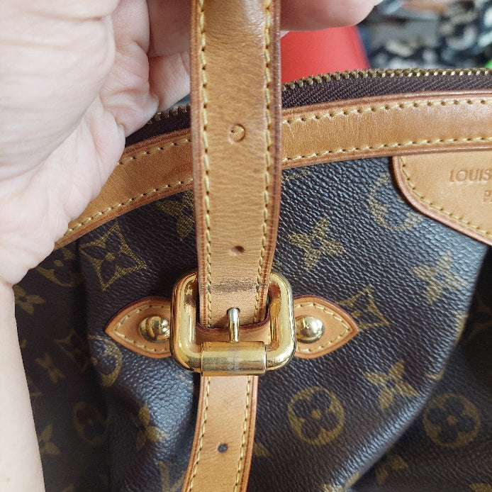 Louis Vuitton Brown Leather Monogram 'Tivoli GM' Bag | Pre Loved |